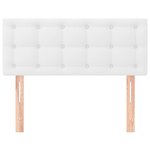 vidaXL Tête de lit Blanc 100x5x78/88 cm Similicuir