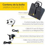 Jabra engage 75 casque dect stereo - casque sans fil certifié skype entreprise avec suppression avancée du bruit pour téléphones