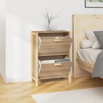 vidaXL Armoire à chaussures 57 5x33x80 cm Bois d'ingénierie