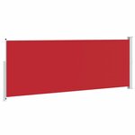 vidaXL Auvent latéral rétractable de patio 180x500 cm Rouge