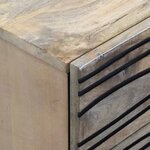 vidaXL Cabinet de chevet avec tiroir Blanc et noir 50 x 33 x 60 cm