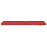 vidaXL Coussins de chaise longue lot de 2 rouge tissu oxford