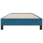 vidaXL Cadre de lit sans matelas bleu foncé 100x210 cm velours