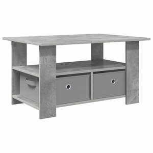 vidaXL Table basse Gris béton 77 x 55 x 42 cm Bois d'ingénierie