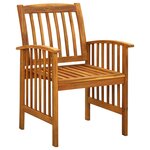 vidaXL Ensemble à manger de jardin 3 Pièces et coussins Acacia solide