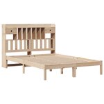 vidaXL Lit bibliothèque sans matelas 140x200 cm bois massif de pin