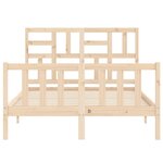 vidaXL Cadre de lit sans matelas 140x190 cm bois de pin massif