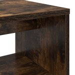 vidaXL Meuble TV Chêne fumé 60 x 30 x 40 cm Bois d'ingénierie