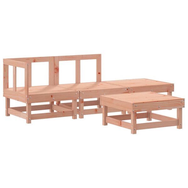 vidaXL Salon de jardin 4 Pièces bois massif douglas
