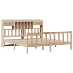 vidaXL Lit bibliothèque sans matelas 180x200 cm bois massif de pin