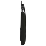 vidaXL Tête de lit suspendue Avec lumière LED Noir Simili cuir
