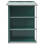 vidaXL Abri de jardin avec étagère Vert 205x130x183 cm Fer