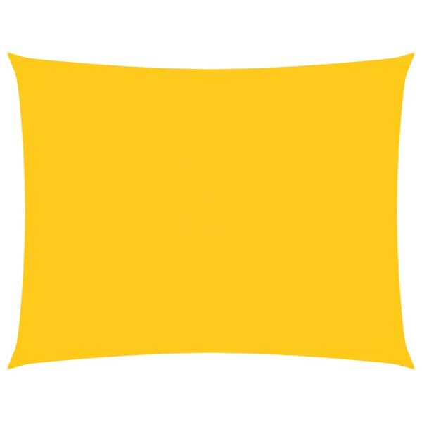 vidaXL Voile de parasol tissu oxford rectangulaire 2 5x3 5 m jaune