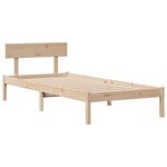 vidaXL Lit bibliothèque sans matelas 90x200 cm bois de pin massif