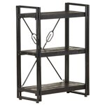 vidaXL Bibliothèque à 3 niveaux 60x30x80 cm Bois de manguier massif