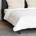 vidaXL Couette avec oreiller 3 Pièces Blanc Microfibre