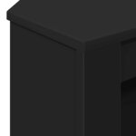 vidaXL MeubleTVd'Angle Noir 102 x 40 5 x 45 cm Bois d'ingénierie