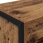 vidaXL Bibliothèque 2 Pièces Bois Ancien 80 x 30 x 155 cm