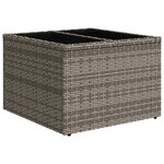 vidaXL Salon de jardin 6 Pièces avec coussins gris résine tressée