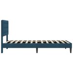 vidaXL Cadre de lit avec tête de lit Bleu 80 x 200 cm Velours