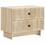 vidaXL Cabinet de chevet avec tiroir Chêne Sonoma 62 x 34 5 x 47 5 cm