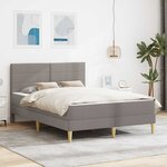 vidaXL Cadre de lit Taupe 160 x 200 cm Polyester