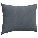 vidaXL Coussins de canapé 2 Pièces Gris foncé 70 x 50 cm