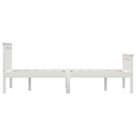 vidaXL Cadre de lit Blanc Bois de pin massif 120 x 200 cm