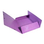 Chemise 3 rabats élastiques Max Capacité IDERAMA Carte pelliculée 425g Violet EXACOMPTA