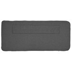 vidaXL Tête de lit capitonnée Brun et gris foncé 120 cm Pin massif