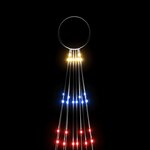 vidaXL Sapin de Noël sur mât de drapeau 310 LED Colorées 300 cm