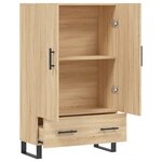 vidaXL Buffet haut chêne sonoma 69 5x31x115 cm bois d'ingénierie