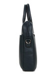 Porte ordinateur Allure en cuir - 13 pouces - KATANA - L35.5 x H27.0 x P5.5 cm - 69361-Bleu marine
