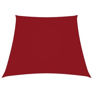 vidaXL Voile de parasol Tissu Oxford trapèze 2/4x3 m Rouge