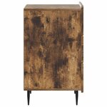 vidaXL Cabinet de chevet Chêne fumé 43 x 41 x 68 cm Bois d'ingénierie