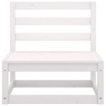 Salon de jardin meuble d'extérieur ensemble de mobilier 2 pièces blanc bois de pin massif 02_0015909