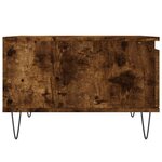 vidaXL Table basse chêne fumé 55x55x36 5 cm bois d'ingénierie