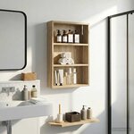 vidaXL Armoire murale de salle de bain Chêne Sonoma 40 x 10 x 60 5 cm