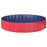 vidaXL Piscine pour enfants Rouge et bleu Ø 160 x 30 cm