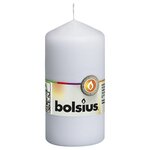 Bolsius Bougies pilier 10 Pièces 120x58 mm Blanc