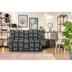 Banquette convertible tissu chevrons - Couchage 138 x 188 x 12 cm