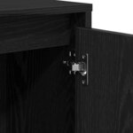 vidaXL Buffet Noir 102 x 33 x 75 cm Bois d'ingénierie