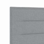 vidaXL Tête de lit LED avec des lumières à LED Gris clair 100 cm tissu
