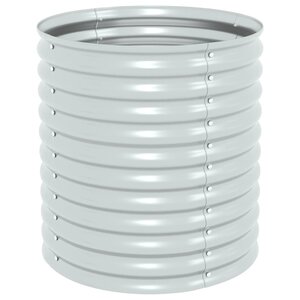 vidaXL Lit surélevé de jardin 80x80x81 cm Acier galvanisé Argenté