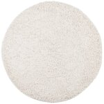 vidaXL Tapis shaggy PAMPLONA poils longs moderne crème Ø 100 cm