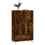 vidaXL Buffet haut chêne fumé 69 5x31x115 cm bois d'ingénierie
