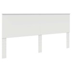 vidaXL Lit de Rangement Blanc 200 x 200 cm Bois d'ingénierie