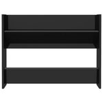 vidaXL Armoires à chaussures murales 2 Pièces blanc brillant 80x18x60 cm