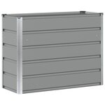 vidaXL Jardinière Gris clair 100 x 40 x 75 cm Acier