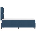 vidaXL Lit à sommier avec matelas et LED bleue 80x200 cm en tissu